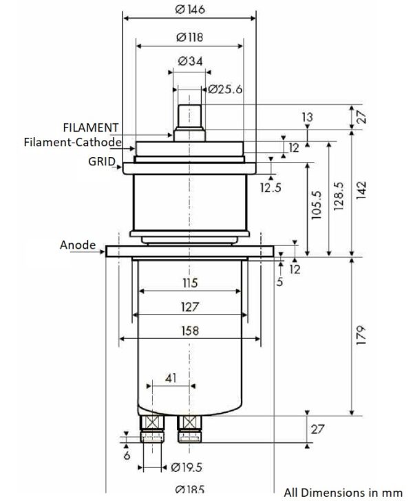 RS3060CJ triode outline diagram